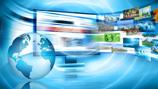 Television and internet production technology concept. Best Internet Concept of global business